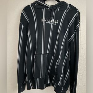 Hollister Co. Hollister Blue Striped Hoodie - Men | Color: Blue | Size: M